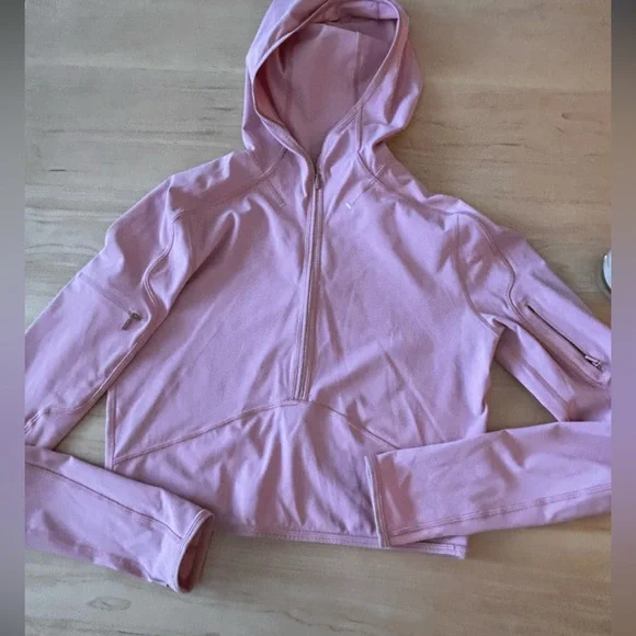 Lululemon Break a Trail 1/2 Zip Hoodie Pink Pastel Size 6 - Picture 7 of 12
